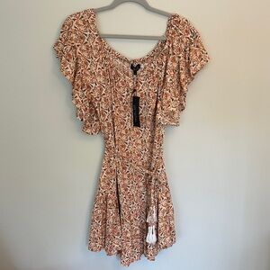 Rachel Zoe Multicolor Ruffle Mini Dress